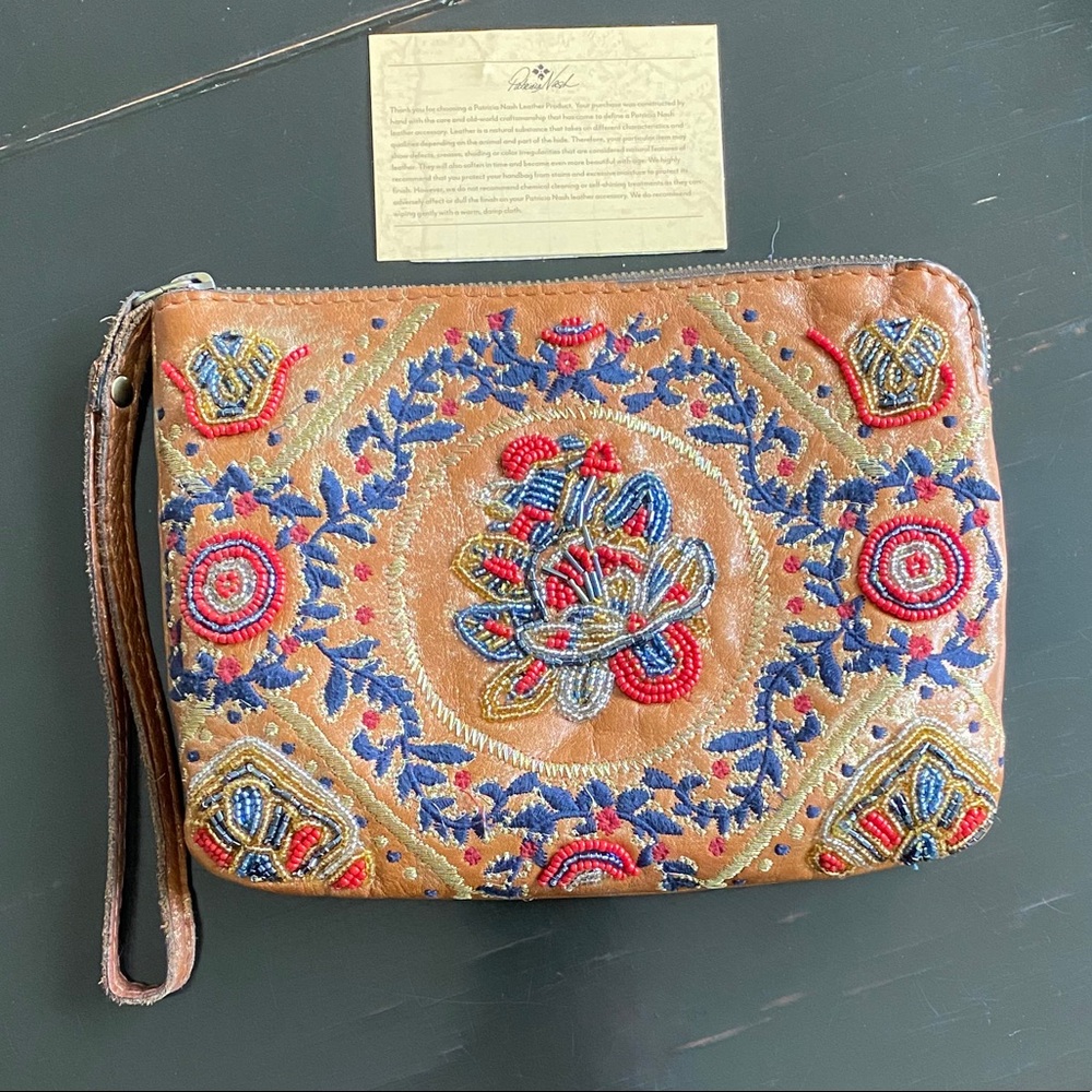 Patricia Nash Cassini Provencal Beading Wristlet